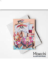 Carte de Souhait Non Lettrée Par Mowchi - Sunny