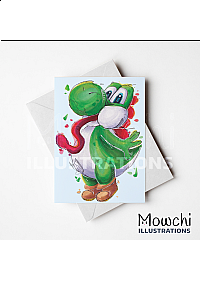 Carte de Souhait Non Lettrée Par Mowchi - Yoshi