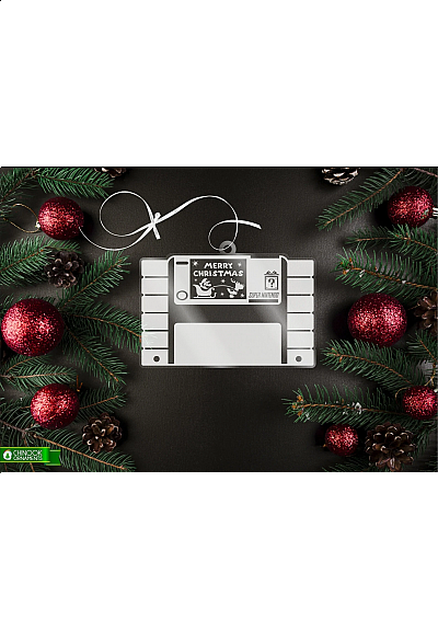 Ornement de Noël Par Chinook Crafts - Nintendo Cartouche SNES