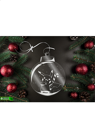 Ornement de Noël Par Chinook Crafts - Pokemon Pikachu
