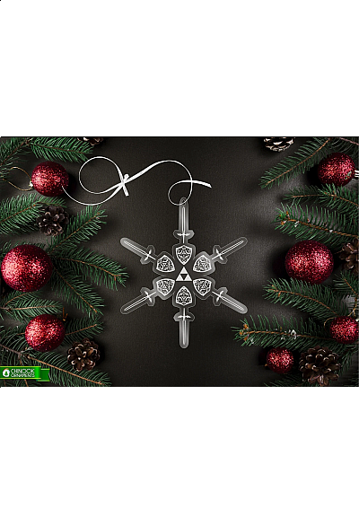 Ornement de Noël Par Chinook Crafts - Snowflake Legend of Zelda