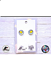 Boucles Style Boutons d'Oreilles Par Power Up - Pokemon Pikachu