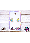 Boucles Style Boutons d'Oreilles Par Power Up - Super Mario Kamek (Magikoopa)
