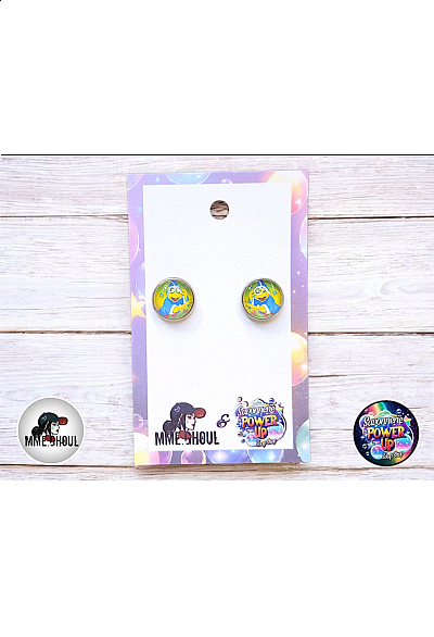 Boucles Style Boutons d'Oreilles Par Power Up - Super Mario Kamek (Magikoopa)
