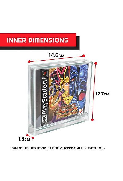 Boîtier En Acrylique Pour PS1 Simple  Par EvoRetro - Paquet De 2