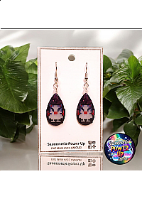 Boucles d'Oreilles Final Fantasy Par Power Up - Moogle Pixel