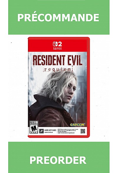 *Précommande* Resident Evil: Requiem (Game Key)/Switch2 27/02/2026 89.99$	