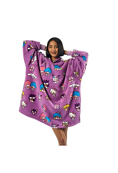 Chandail À Capuchon Surdimensionné Par Bioworld - Kuromi