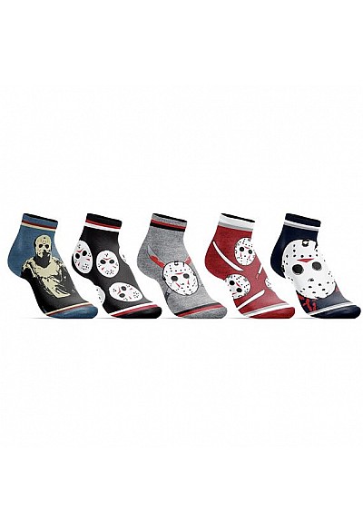 Ensemble De 5 Paires De Chaussettes Par Bioworld - Friday The 13th