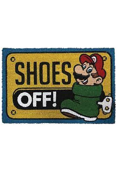 Tapis d'Entrée (Paillasson) Super Mario Bros. Par Pyramid America - Shoes Off