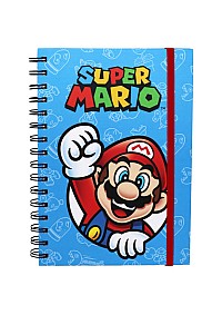 Carnet De Note Spirale Nintendo Par Pyramid America - Mario (Bleu)