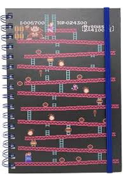 Carnet De Note Spirale Nintendo Par Pyramid America - Donkey Kong Arcade