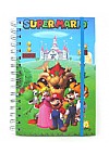 Carnet De Note Spirale Nintendo Par Pyramid America - Groupe de Personnages Super Mario