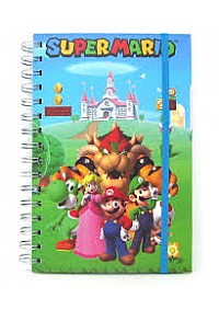 Carnet De Note Spirale Nintendo Par Pyramid America - Groupe de Personnages Super Mario