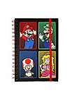 Carnet De Note Spirale Nintendo Par Pyramid America - Quatre Couleurs/Personnages Super Mario