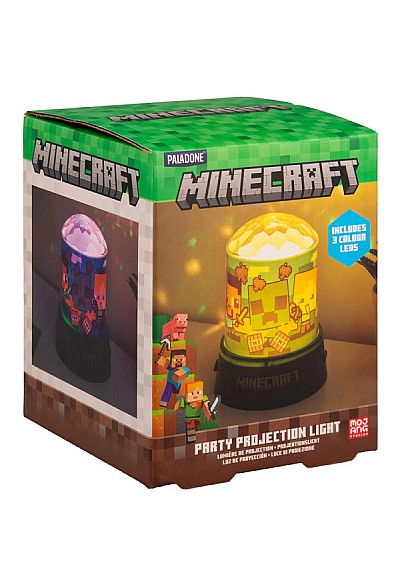 Lampe À Projection Minecraft Par Paladone - Party 4 Pouces