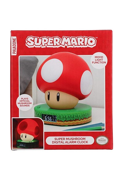 Réveille-Matin Digital Super Mario Par Paladone - Champignon 5 Pouces