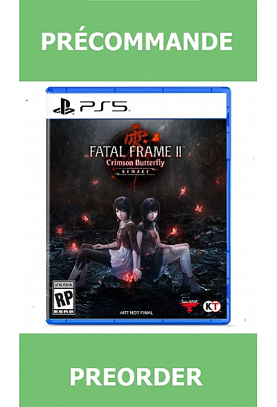 *Précommande* Fatal Frame II: Crimson Butterfly Remake/PS5 12/03/2026 69.99$
