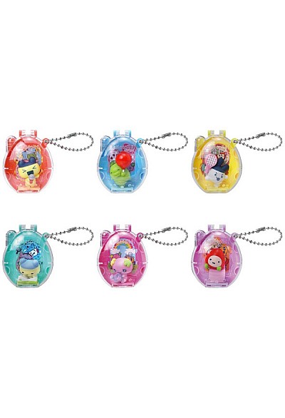 Gashapon Tamagotchi Connection Étui Et Figurine Hobby Time Par Bandai - Un Item Au Hasard