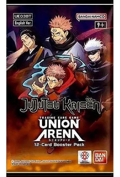 Booster Pack Paquet De 12 Cartes Union Arena Jujutsu Kaisen (Au Hasard) Anglais