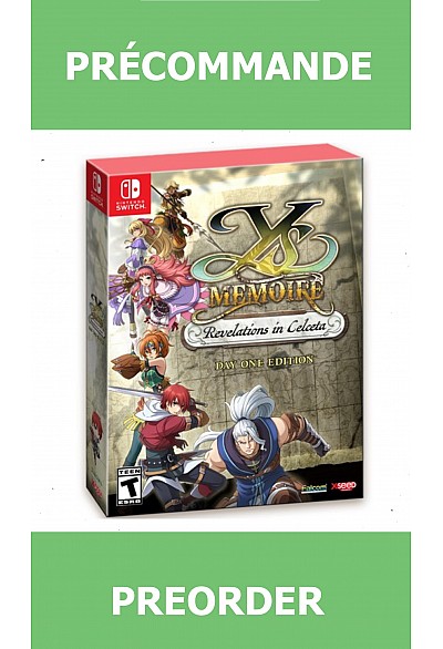 *Précommande* Ys Memoire: Revelations in Celceta Day One Edition/Switch 17/02/2026 84.99$