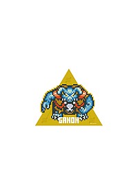 Autocollant Style Travel Sticker Par Ensky - Zelda A Link To The Past Ganon Pixel
