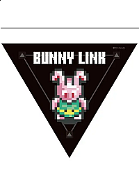 Autocollant Style Travel Sticker Par Ensky - Zelda A Link To The Past Bunny Link Pixel