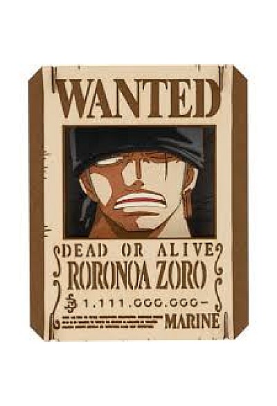 Diorama Paper Theater One Piece Par Ensky - Roronoa Zoro Wanted