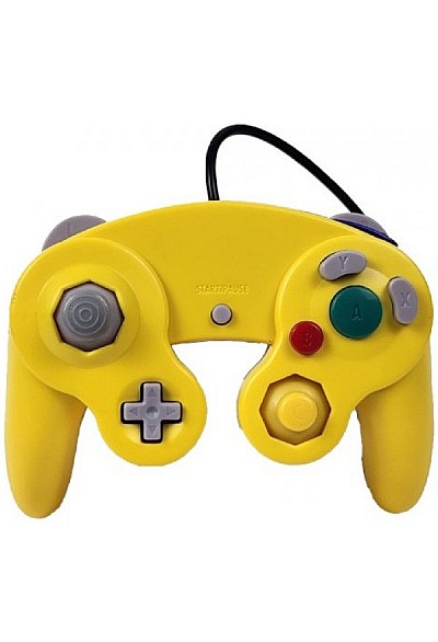 Manette Gamecube Par Teknogame - Jaune Électrique