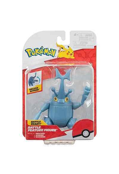 Figurine Pokemon Battle Feature Par Jazwares - Heracross 11 CM