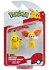 Figurines Pokemon First Partner Par Jazwares - Fenneikin & Pikachu 6 CM