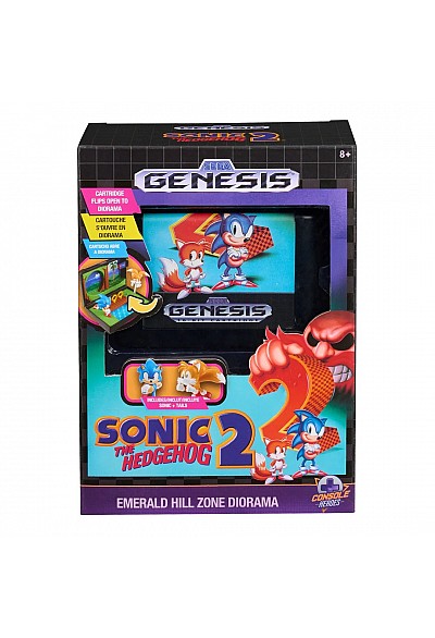 Diorama Console Heroes Sonic The Hedgehog 2 Par Wilder Toys - Emerald Hill Zone