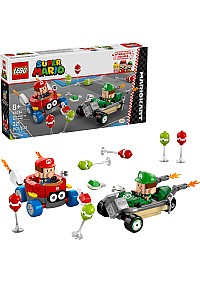 Ensemble LEGO Super Mario - Mario Kart Baby Mario Contre Baby Luigi (321 Pièces)