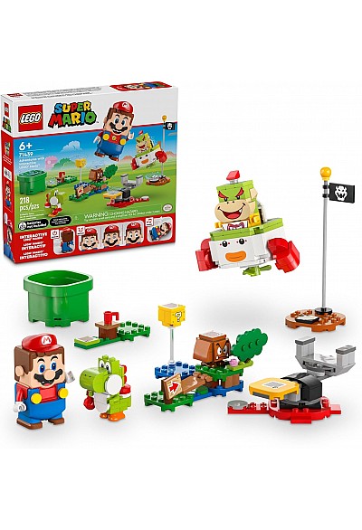 Ensemble LEGO Super Mario - Aventures LEGO Mario Interactif, Yoshi, Bowser Jr, Goomba (218 Pièces)