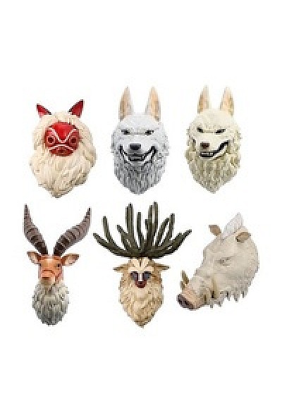 Gashapon Magnetique Princesse Mononoke Par Studio Ghibli - Un Item Au Hasard