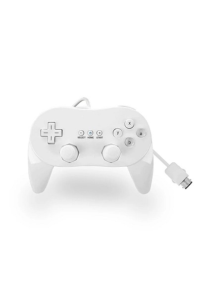 Manette Wii Classique / Classic Controller Pro Pour Wii / Wii U Générique - Blanche