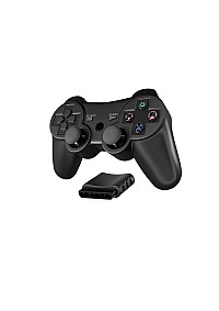 Manette Sans Fil Pour PS2 / Playstation 2 Générique - Noire
