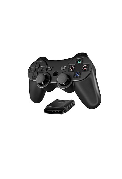 Manette Sans Fil Pour PS2 / Playstation 2 Générique - Noire