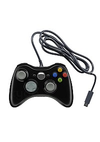 Manette Avec Fil USB (2 Mètres) Pour Xbox 360 Générique - Noire