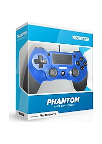 Manette Blue Phantom Avec Fil Pour PS4 Par Teknogame - Bleue