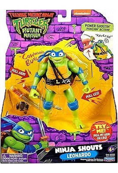 Figurine Teenage Mutant Ninja Turles Mutant Mayhem Par Playmates - Leonardo 22 CM