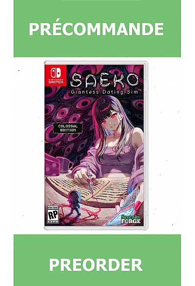 *Précommande* SAEKO Giantess Dating Sim Colossal Edition/Switch 07/07/2026 64.99$