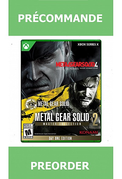 *Précommande* METAL GEAR SOLID MASTER COLLECTION Vol2/Xbox Series X 27/08/2026 69.99$