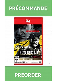 *Précommande* METAL GEAR SOLID MASTER COLLECTION Vol2/Switch 2 27/08/2026 69.99$