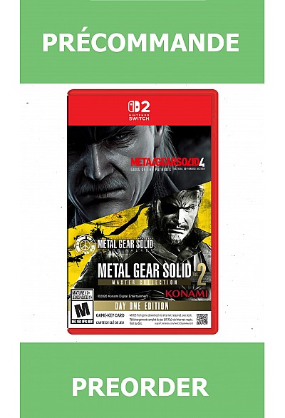 *Précommande* METAL GEAR SOLID MASTER COLLECTION Vol2/Switch 2 27/08/2026 69.99$