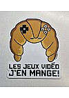 Autocollant Les Jeux Video J'en Mange! Par Turbidus Illustration