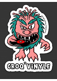 Autocollant Croq' Vinyle Par Turbidus Illustration