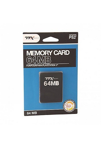 Carte Mémoire Pour PS2 / Playstation 2 Par TTX TECH - 64 MB