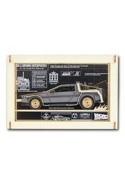 Diorama Paper Theater Back To The Futur Par Ensky