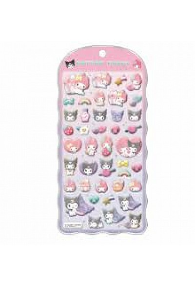 Autocollant Sanrio Cotton Puffy - Kuromi
